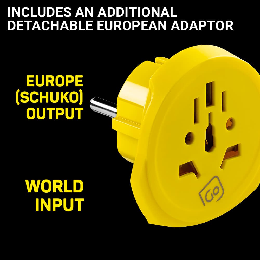 Worldwide Adaptor + Twin USB-A lifestyle d