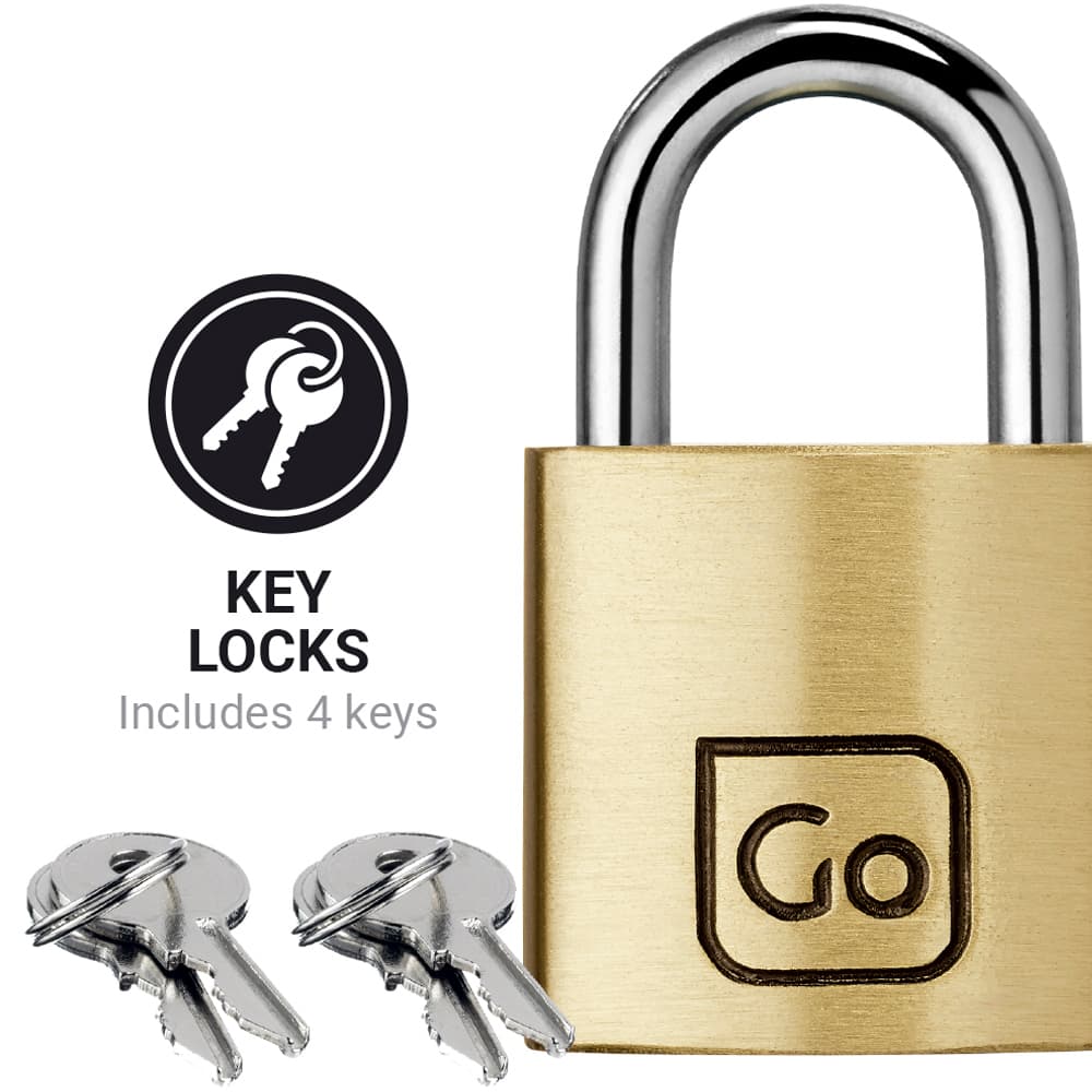Classic Brass Key Twin Padlocks lifestyle d