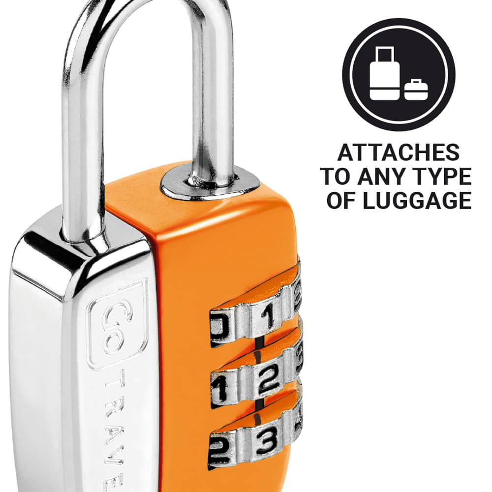 Mini Combi Twin Padlocks (Blue/Orange) lifestyle b