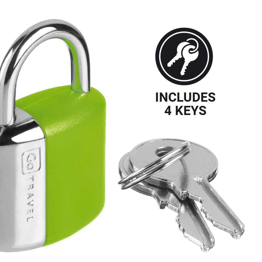 Mini Key Twin Padlocks (Yellow/Green) lifestyle c