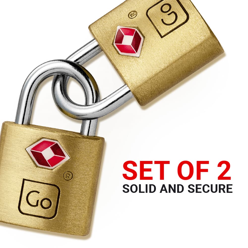 Classic Brass Key Twin Padlocks TSA lifestyle c