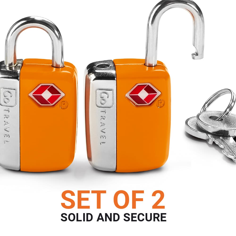 Key Lock Twin Padlocks TSA (Orange) lifestyle d