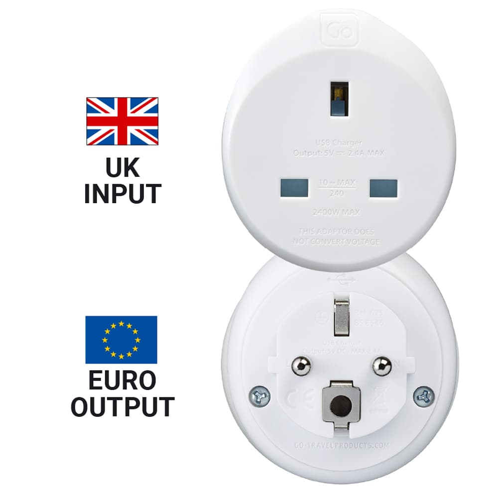 UK-EU USB-A Adaptor (2.4A) (Euro Version) lifestyle b