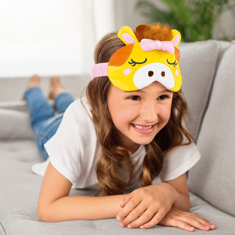 Giraffe Snuggle Eye Mask lifestyle b