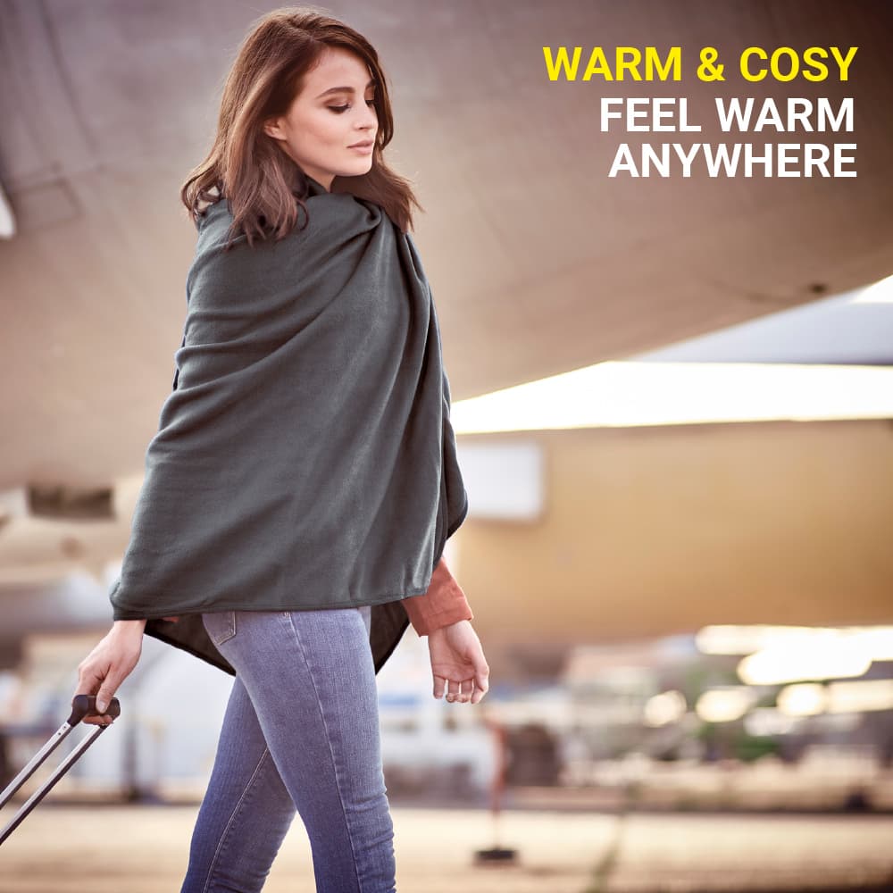 Classic Travel Blanket (Grey) lifestyle e