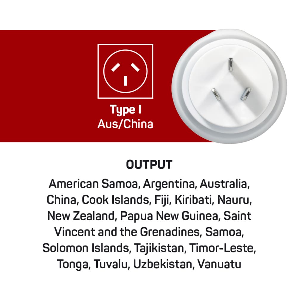 UK-AUS/China Adaptor lifestyle e