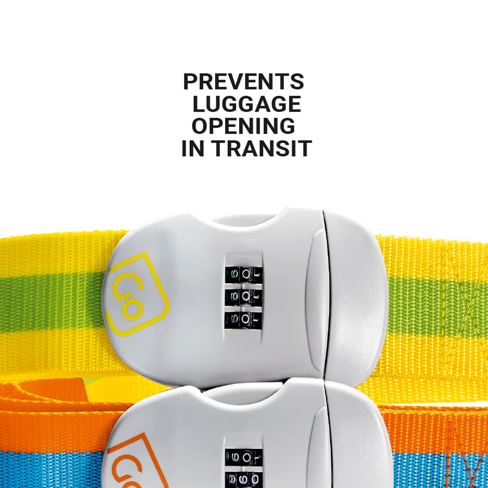 Combi Luggage Strap (Yellow/Green) lifestyle e